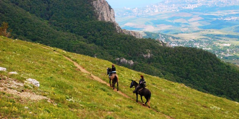 Конные прогулки, Крым