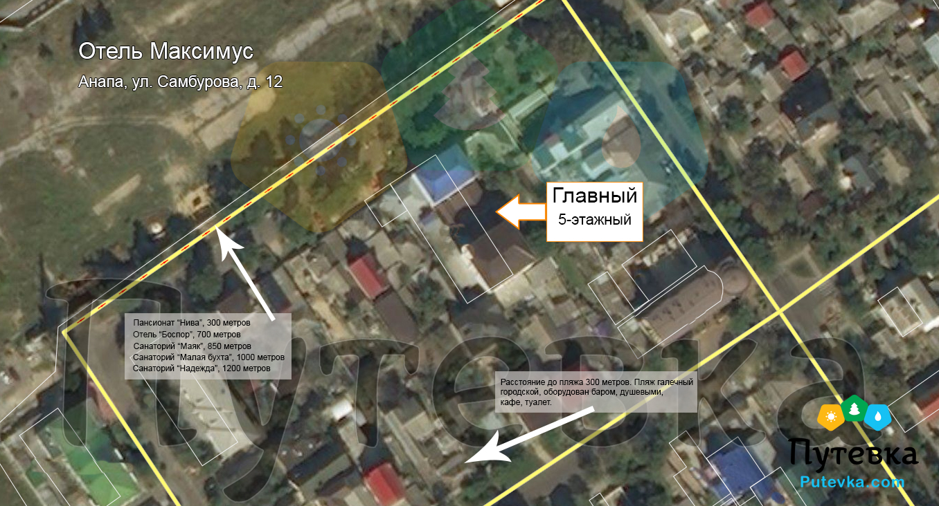 План-схема Отеля Максимус