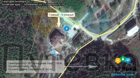 План-схема санатория БелокурЪ
