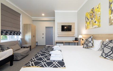 Стандарт 3-местный 1-комнатный с балконом, корпус 1,2, фото 2