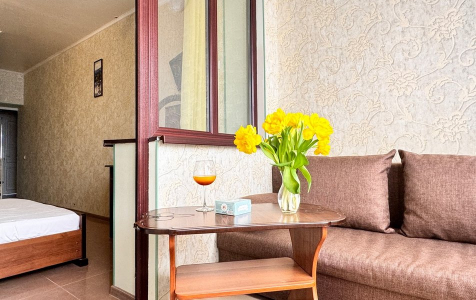 Комфорт 4х местный комфорт с видом на столовую и территорию отеля, фото 2