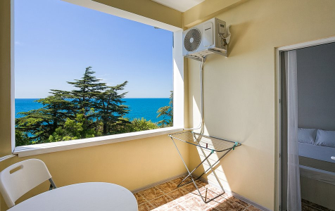 Стандарт Стандарт 2-местный 1-комнатный с видом на море (двуспальная кровать), фото 3