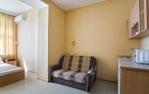 Номер 1-комнатный с кухонным уголком, вид на море, фото 4