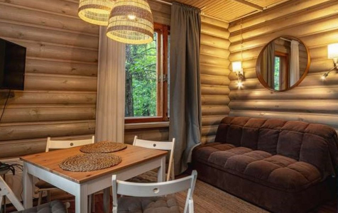 Коттедж-сруб 2-местный 2-комнатный (спальня и гостинная), фото 2