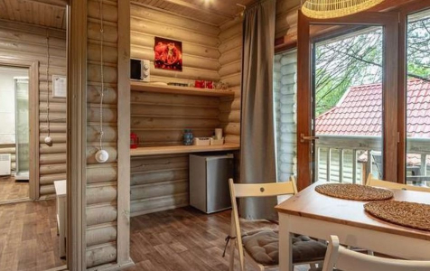 Коттедж-сруб 2-местный 2-комнатный (спальня и гостинная), фото 3