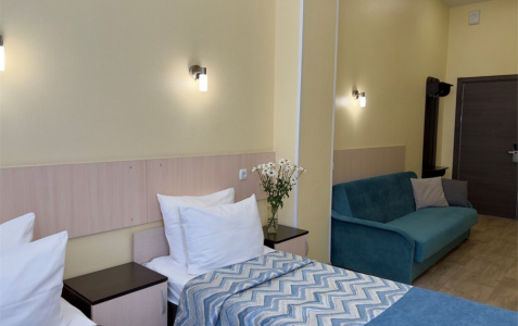 Семейный 4-местный 1-комнатный без балкона корпус 3 (Вилла), фото 2