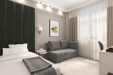 Номер 1-местный улучшенный 2-9 этаж, фото 1