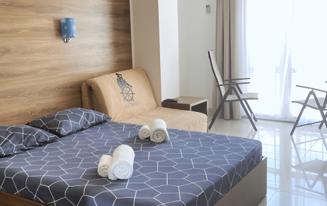 Номер 2-местный 1-комнатный с французским балконом и видом на горы, фото 1