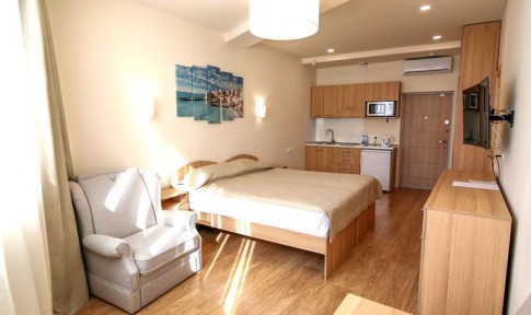 Апартаменты студио 2-местный с видом на горы, фото 2