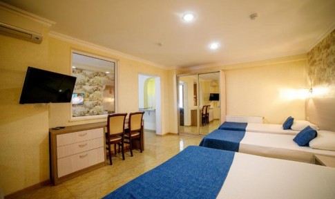 Семейная студия 4-местный с кухней, фото 3