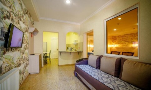 Семейная студия 4-местный с кухней, фото 5