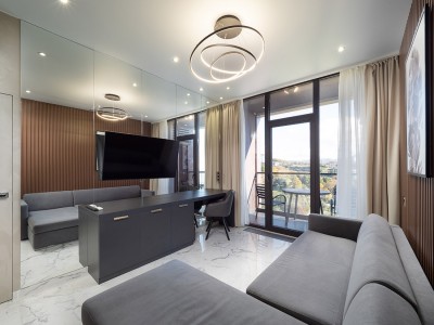 Апартаменты Люкс Семейный  6-местный 2-комнатный.Этажи 6,14,15,16.Отличие от Люкса - доп.диван на 2 места, фото 6