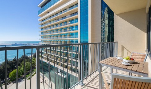 Апартаменты 2-местный 2-комнатный с одной спальней,вид на море с 3-5 этаж, фото 3